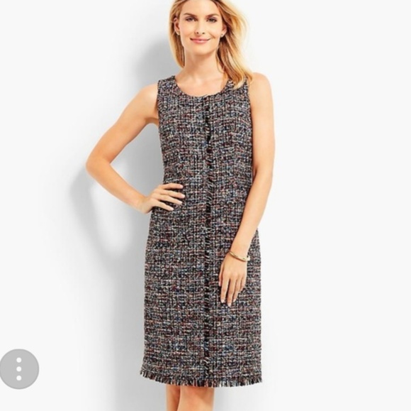 talbots tweed dress